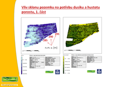 Vliv sklonu a délky pozemku na potřebu dusíku a hustotu porostu, 1. část (zobrazeno 65x)